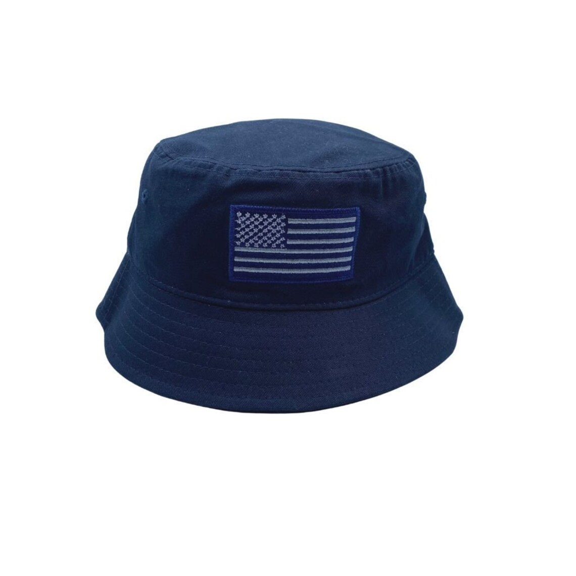USA Flag Patch Bucket Hat American Embroidered Hat USA Flag Etsy