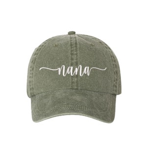 Nana Washed Dad Hat, Nana Baseball Hat, Grandma Hats, Gifts for Grandma, Nana Baseball Hat, Gifts for her, Mother's Day, Writing Font Hat