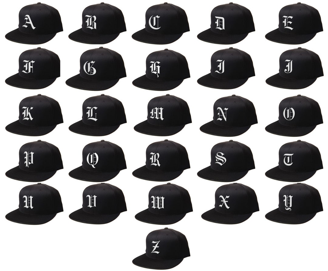 Snapback Custom Letters, 3D Flat Bill Snapback, Personalized Black Cap,  Customize Baseball Cap, Embroidered Hat OLD ENGLISH Letters - Etsy