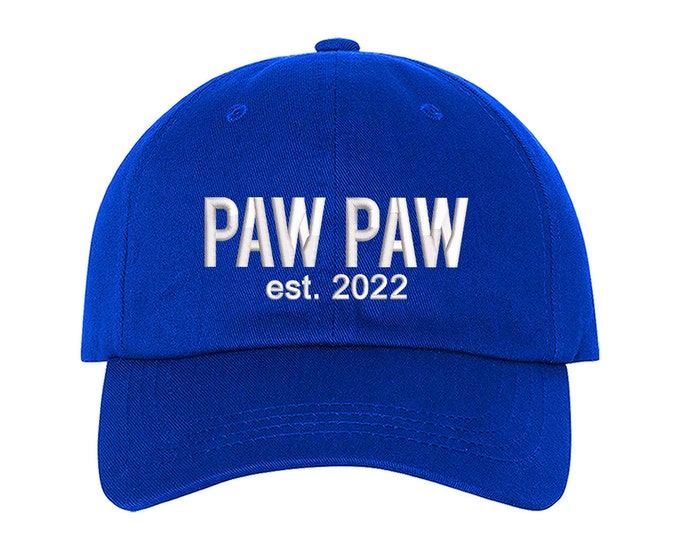 PAW PAW Est 2022 Baseball hat for best buds Fathers Day Grandfather Gift for Grandpa Hats Gift for Dad Best friend Cap Papa Hat Abuelo Cap