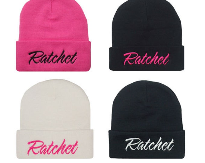 Ratchet Dope Cuffed Long Beanie Skull Cap Hip Hop Hat 4 Bright Colors #Ratchet