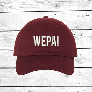 WEPA! Baseball Hat, Puertorican Festival Hats, Puertorican Flag, Embroidered Baseball Cap, Puerto Rico Dad Hats, Boricua Hats