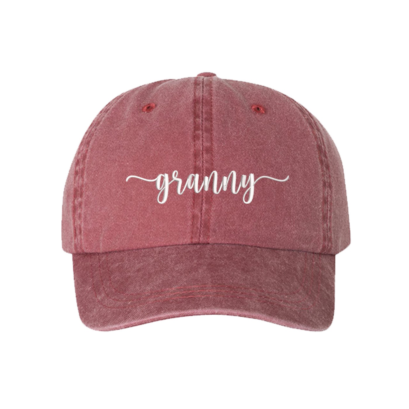Funshow Women's 'Gigi' Embroidered Baseball Cap - Vintage Washed Cotton Dad Hat For Grandma, Mom (Black)