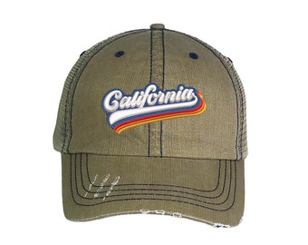 California Trucker Hat Distressed 