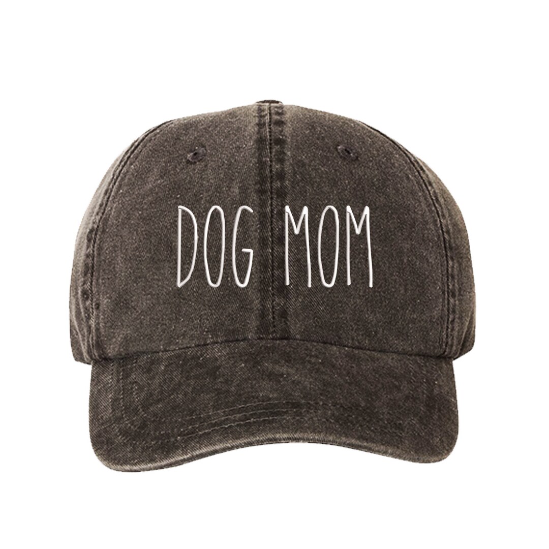 Dog Mom Washed Baseball Dad Hat, Dog Dad Hat, Embroidered Dad Hat, Dog