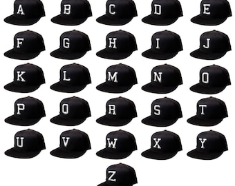 Kids Snapback 3D,  Kids Flat Bill Snapback, Your Childs Initials BLOCK Letters Kids Custom Hat, Personalized Hat, Baseball Cap Hat Letters