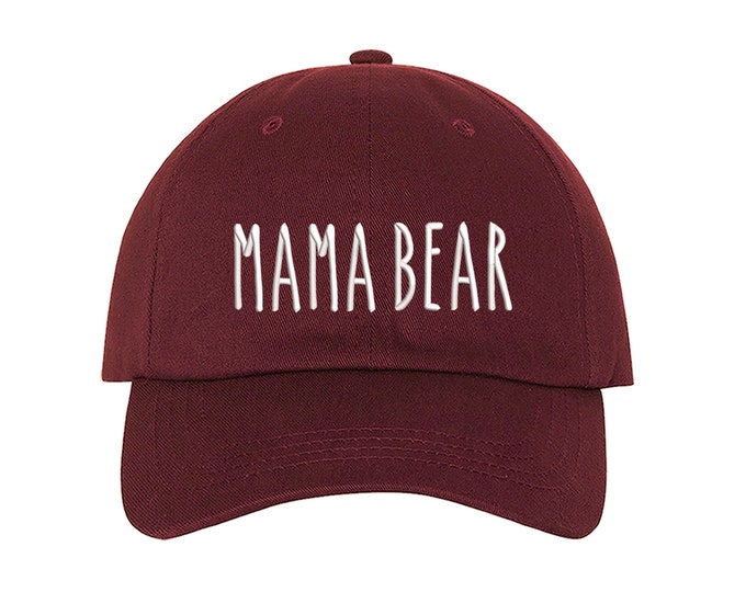Mama Bear Baseball Hat  Women's Hat, Women's Accessories , Mama Bear Cap, Bear Hats, Bear Family, Gift for mom Baseball Caps Mom Gift