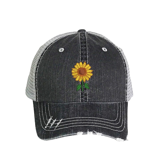 Pride Hats Sunflower Baseball Cap Hand Panted Hat Custom Baseball
