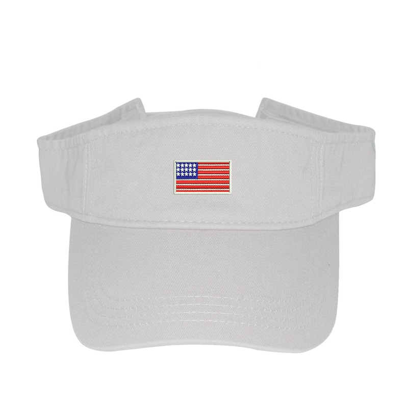 USA Flag Visor Sun Visors Flag Visor Hat Red White and Etsy