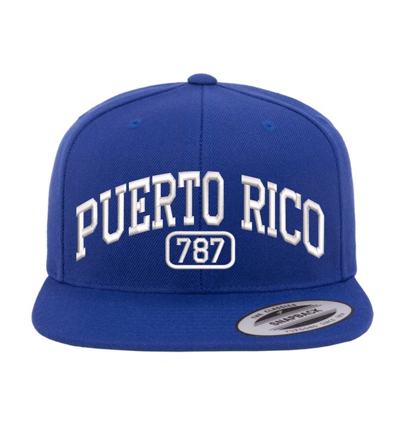 Puerto Rico 787 Embroidered Flat Bill Snapback Cap - Etsy display picture 3