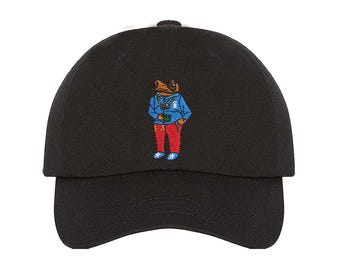 Embroidered Coqui Baseball Hat: Puerto Rican Pride Cap