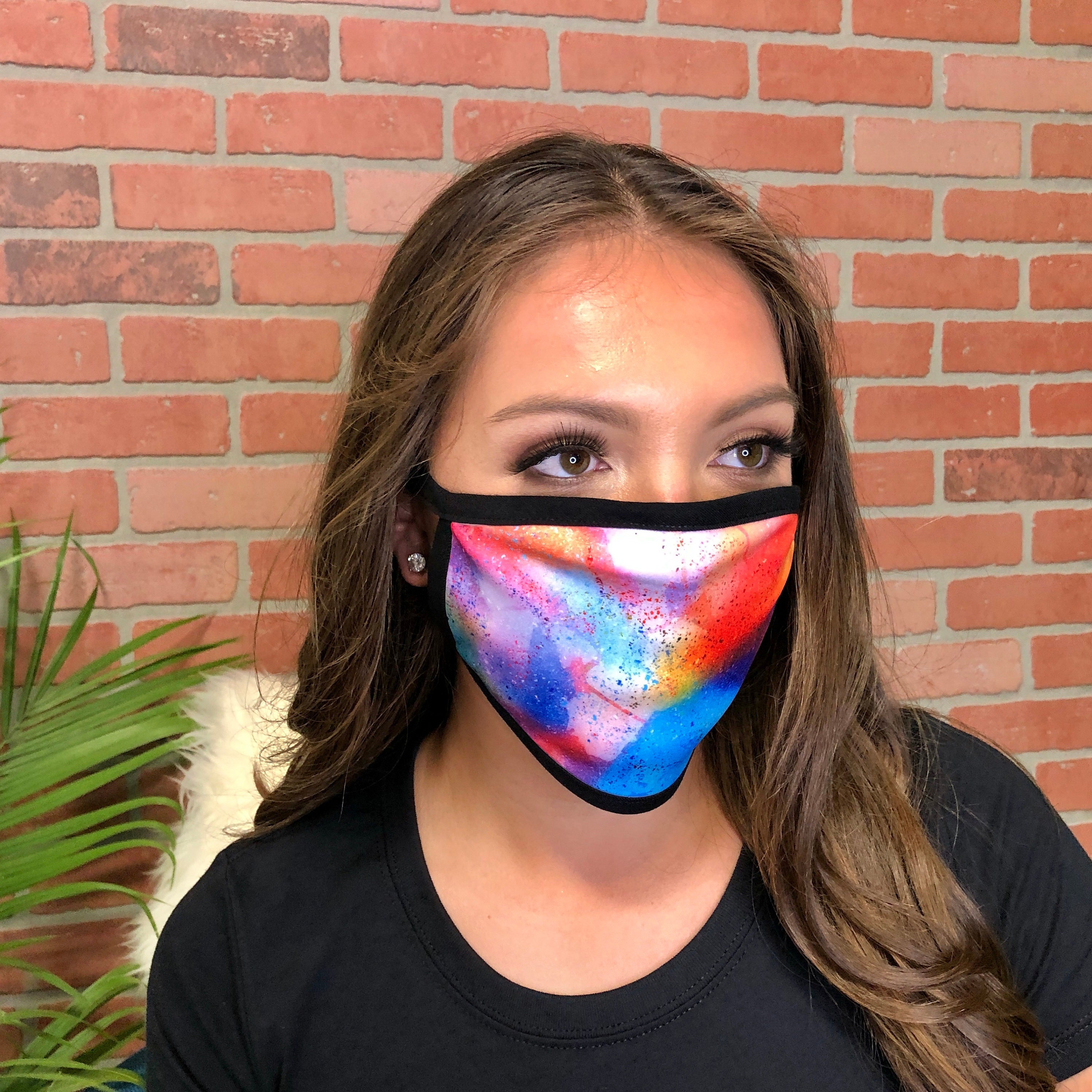 Spray Paint Face Mask with filter opening Face covering Etsy
