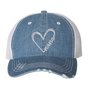 Nana Trucker Hat, Grandma Distressed Trucker Hat. Gift for Grandmother Trucker Cap Gift for grandma  Funny Grandma Hat  Gift for her