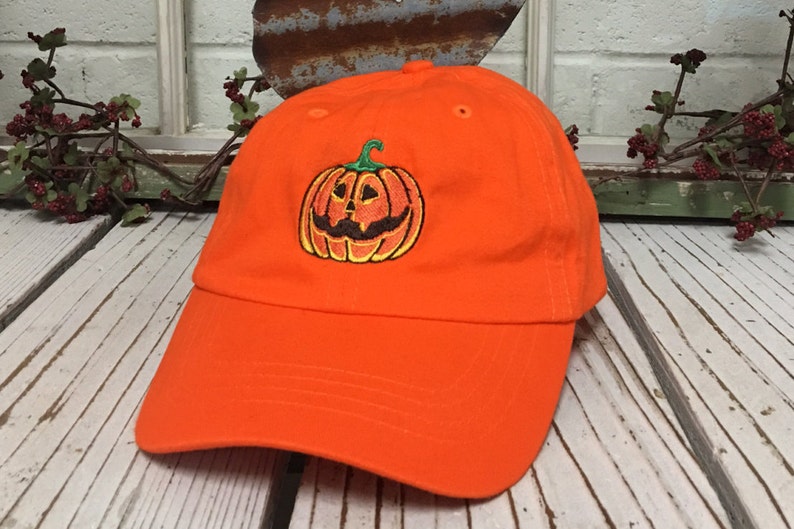 PUMPKIN Dad Hat JackOLantern Hat Halloween Baseball Hat Etsy