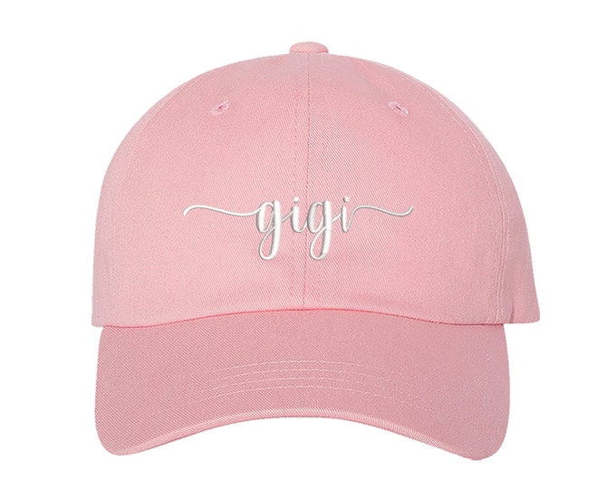 Gigi Dad Hat, Gigi Baseball Hat, Grandma Hats, Gifts for Grandma, Nana Baseball Hat, Gifts for her, Mother's Day, Writing Font Hat