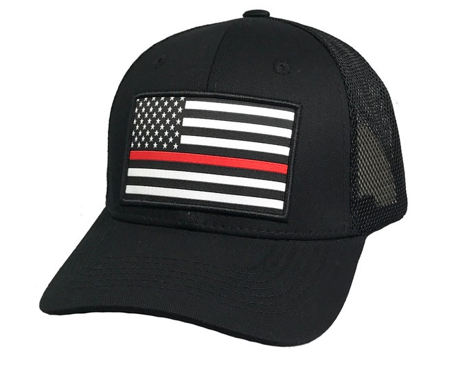 US Flag Thin Red Line Hats Baseball Hats for Fire Fighter Graduates Gift, Thin Red Line Cap, Fire Fighter Flag Baseball Hats