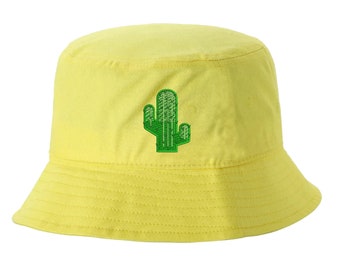 Cactus Bucket Hat, Desert Plants Hats, Fisherman Hats, Succulents Hats, Unisex Bucket Hats, Plant Parent Caps, Bucket Caps Cactus Bucket Hat