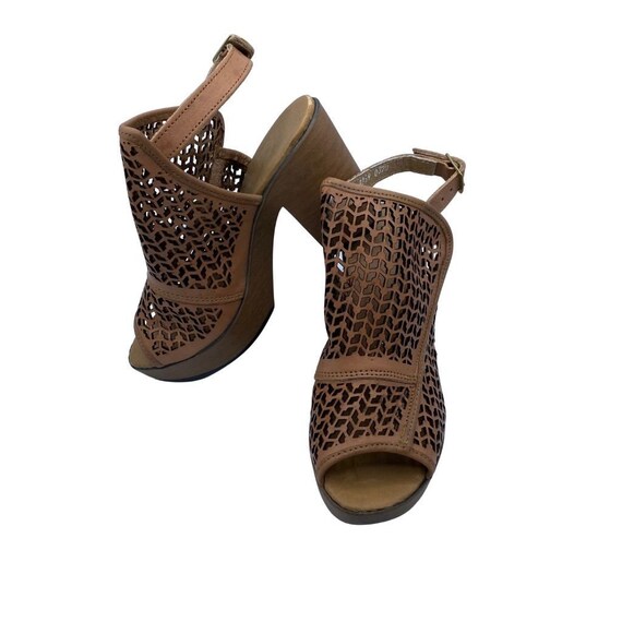 Tacones Huaraches Tacón Alto Cuero Mujer Tacones Bloque de | Etsy España