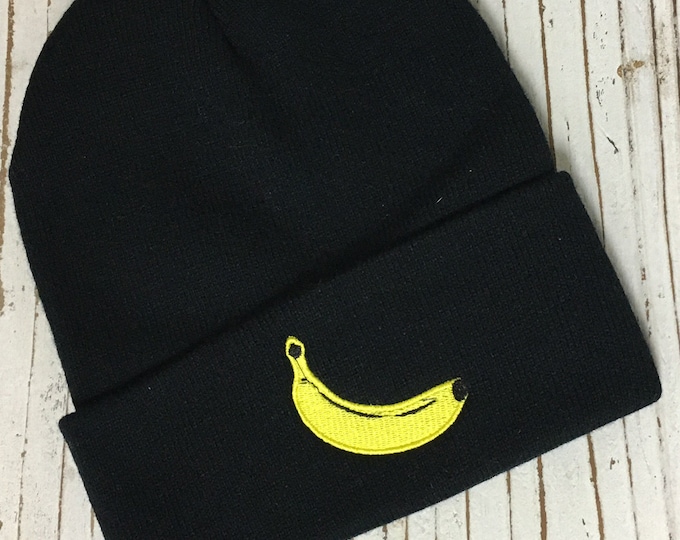 BANANA | Banana Leaf | Bananas | Embroidered | Cuffed Beanie | Savage | Multiple Colors