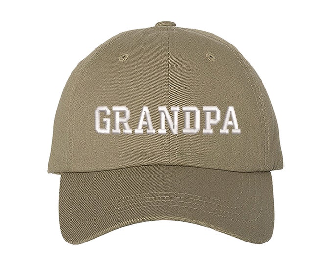 Grandpa Baseball Hat, Grandpa Chic Grandfather Dad Hat, Grandpa Hat Grandparents Gift, Baseball Cap Hats, Gift for Grandpa Old School Vibes