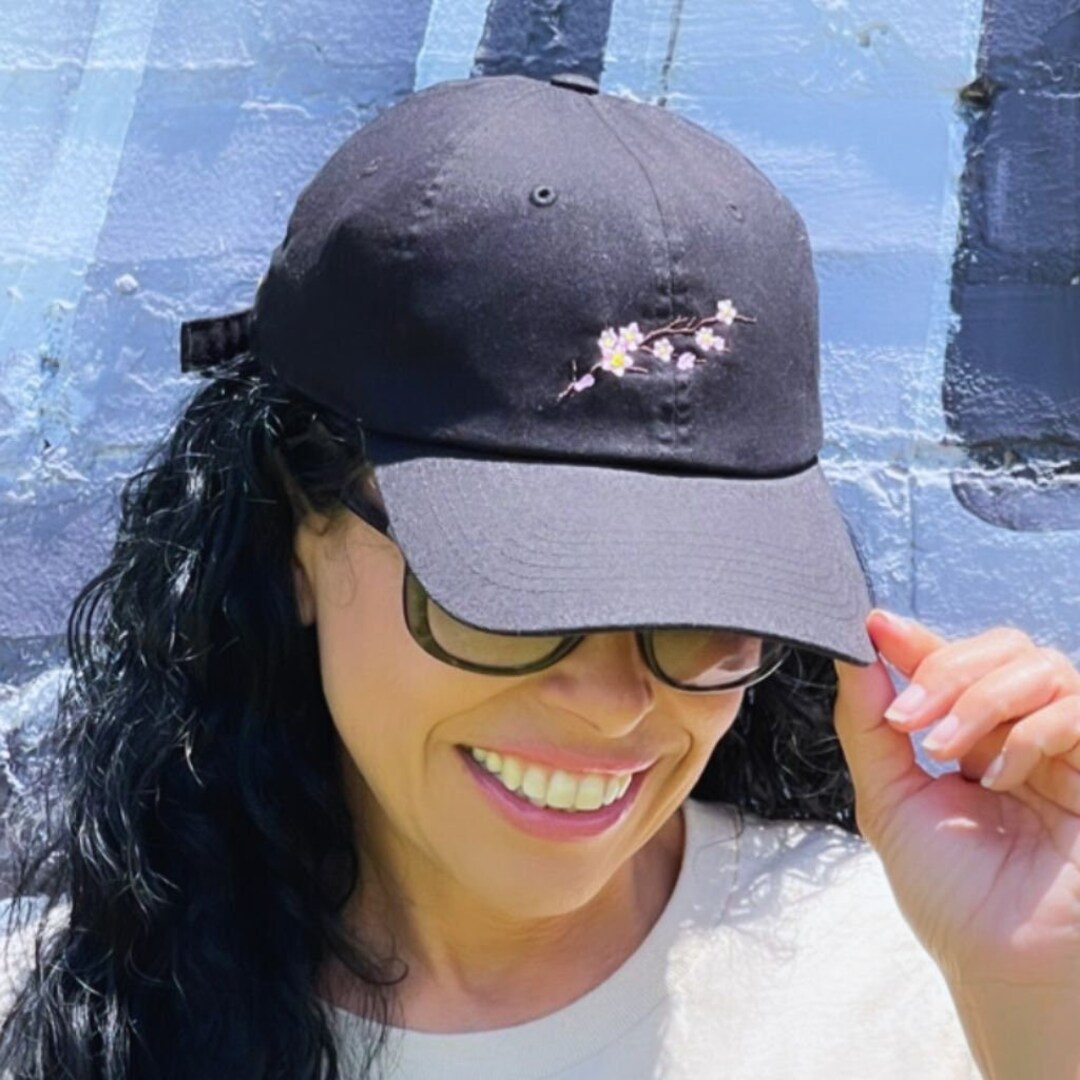 Cherry Blooms Hat - ORGANIC - Ready to Ship main image 1