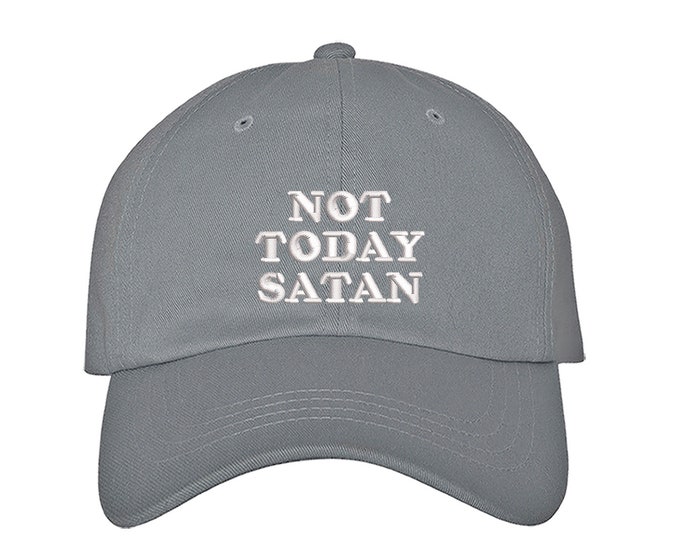 Not Today Satan Hat Not Today Satan Baseball Hat embroidered dad hat Women's Hats Not today satan hats