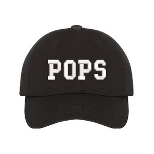 Pops Baseball Hat, Grandfather Dad Hat, New Grandpa Hat, Fathers Gift, Fathers Day Dad Hat, Baseball Cap Hat, Gift for Grandpa, Gift for Dad