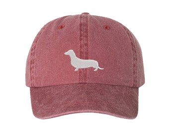Hand Embroidery Dachshund Cap メゾンダックス