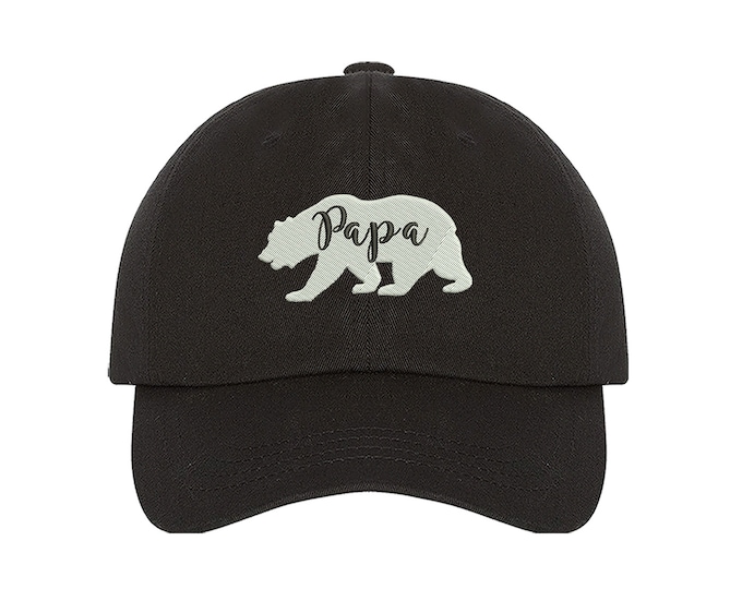PAPA Bear Baseball Cap PAPA BEAR Dad Hat Gift for Dad Bear Family Hat Matching Family Hats  Papa Bear Family Fathers Day Gift for dads