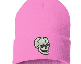 winter hat with skulls