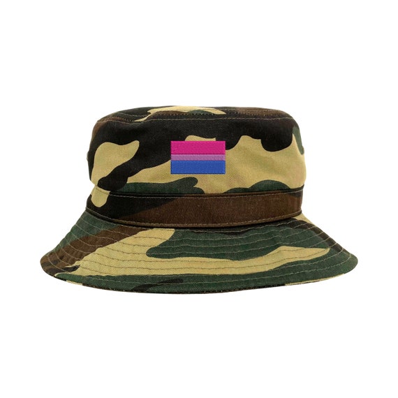 Bisexual Flag Pride Bucket Hat Rainbow 