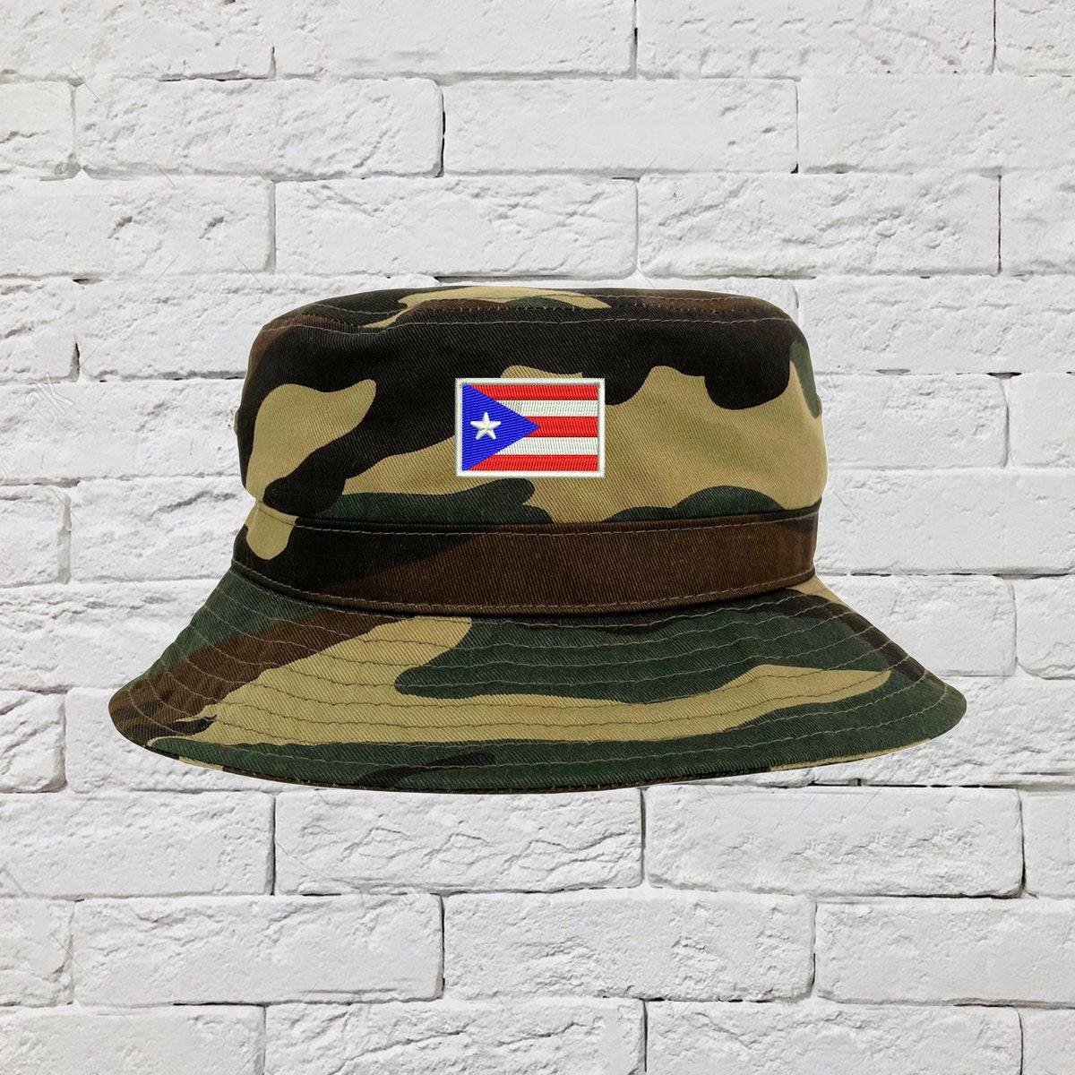 Puerto Rican Flag Bucket Hat Puerto Rico Sun Hats Fisherman Etsy