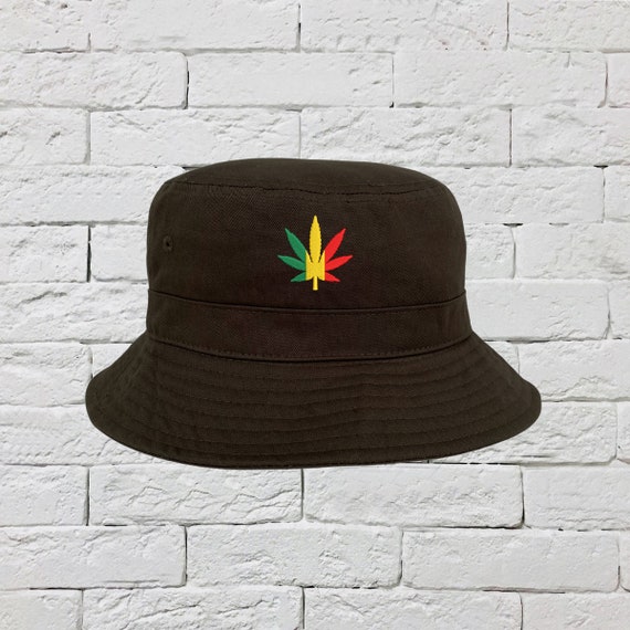 Weed Machine Embroidered Bucket Hat - Unisex Sun Protection Outdoor Fishing Hat