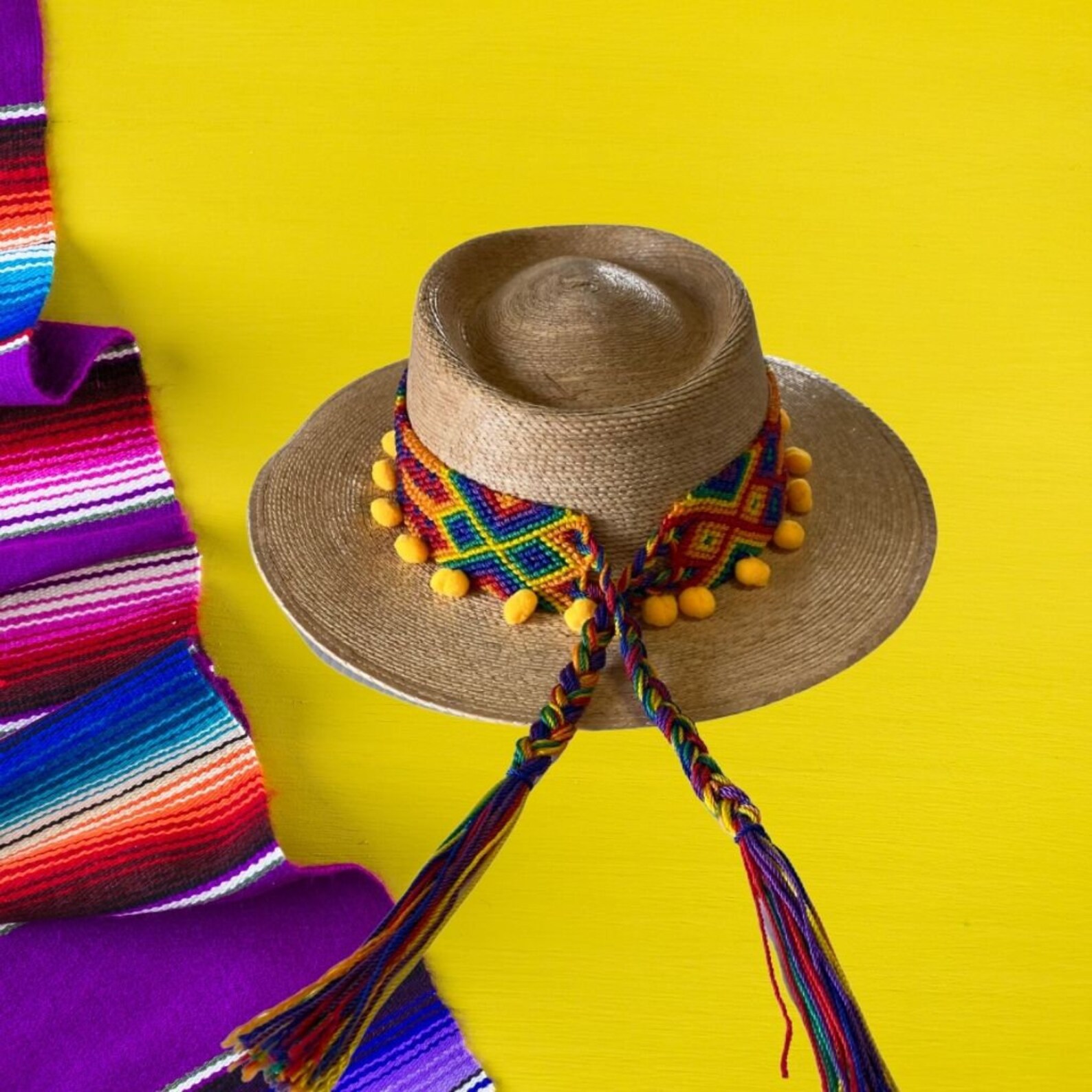 Mexican Artesanal Hat Hand Braided Straw Hat Handcrafted | Etsy