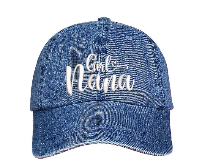 Girl Nana Dad Hat, Nana Baseball Hat, Grandma Hats, Gifts for Grandma, Girl Nana Baseball Hat, Gifts for her, Grandma's Gift