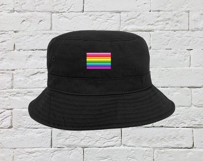 OG Pride Logo 1978 Bucket Hat, Pride Sun Hats, Fisherman Bucket Hats, Embroidered Hat, Unisex Introvert Bucket Hats, Summer Bucket Caps Hat,