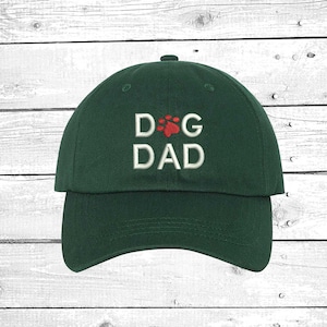 DOG DAD Baseball Hat Dog Cap, Dog Paw Hat, Dog Lover Gift, Best Dog Hat, Dad Baseball Hats, Dog Dad Gift, Fathers Day Gifts for Pet Lovers