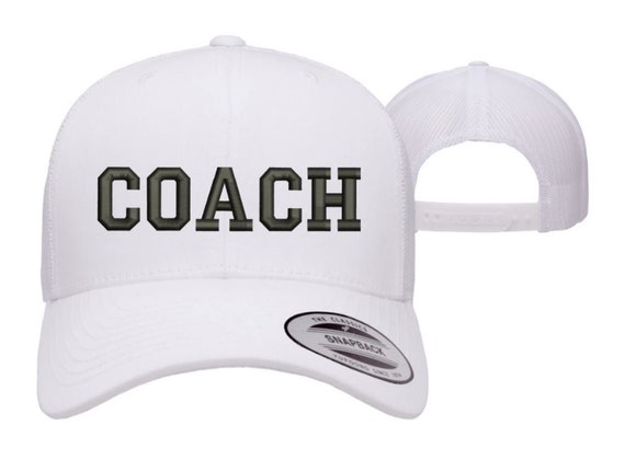 Embroidered Coach Trucker Hat, Sports Baseball Cap - Etsy Israel