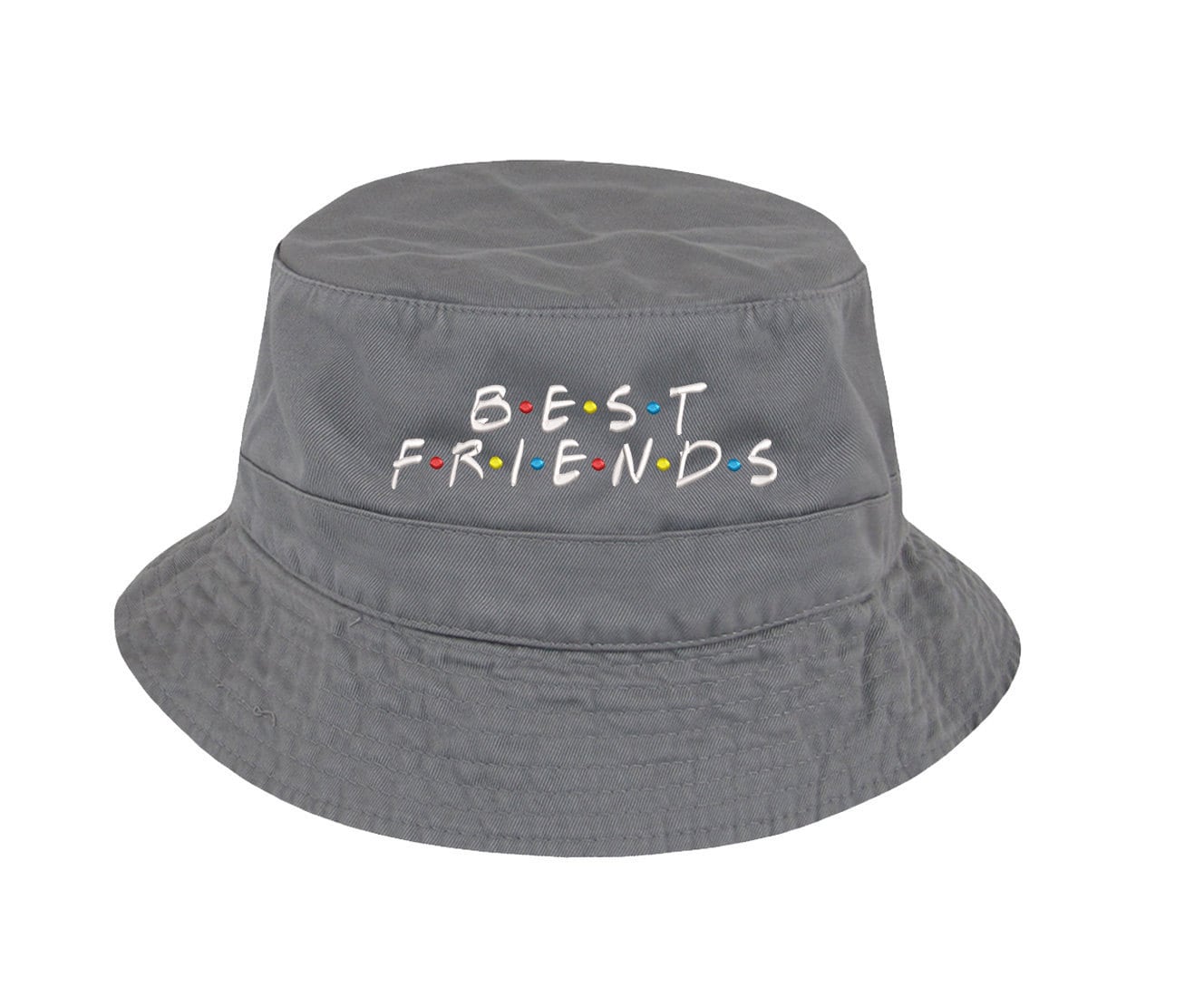 NDFGR Montserrat Unisex Cotton Packable Black Travel Bucket Hat Fishing Cap
