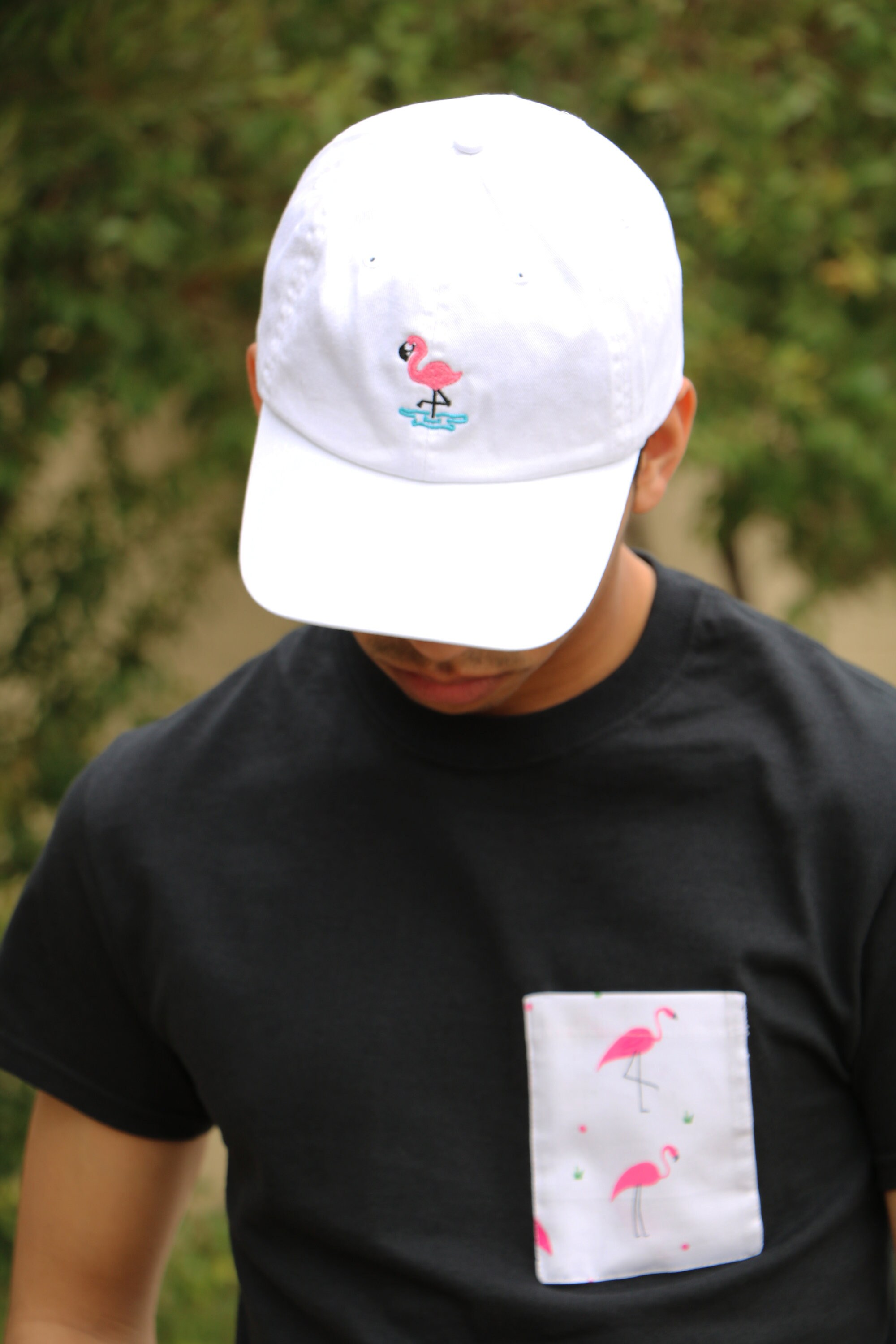 Flamingo Baseball Hat Pink Flamingos 