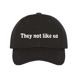 They Not Like Us Baseball Hat, West Coast Embroidered Cap, Hip-Hop Statement Hat, Compton Streetwear Hat, Rap Culture Cap, Trendy Urban Hat
