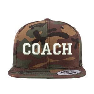 COACH Hat, Vintage Flat Bill Snapback, Sports Caps, Snapback Hat, Team Baseball Cap - Many Colors