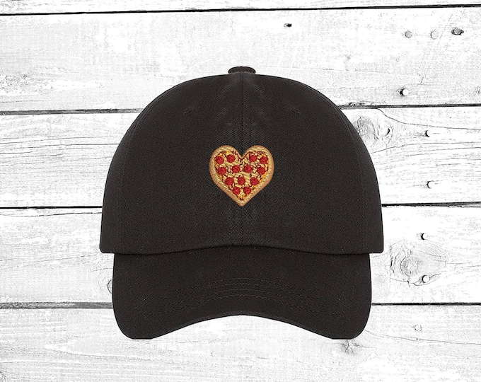 Pizza Baseball Hat PIZZA HEART Dad Hat Foodie Gift, Pepperoni Pizza Cap,  Food Lover Baseball Hat Food Hat Junk food Dad Hats Tumblr