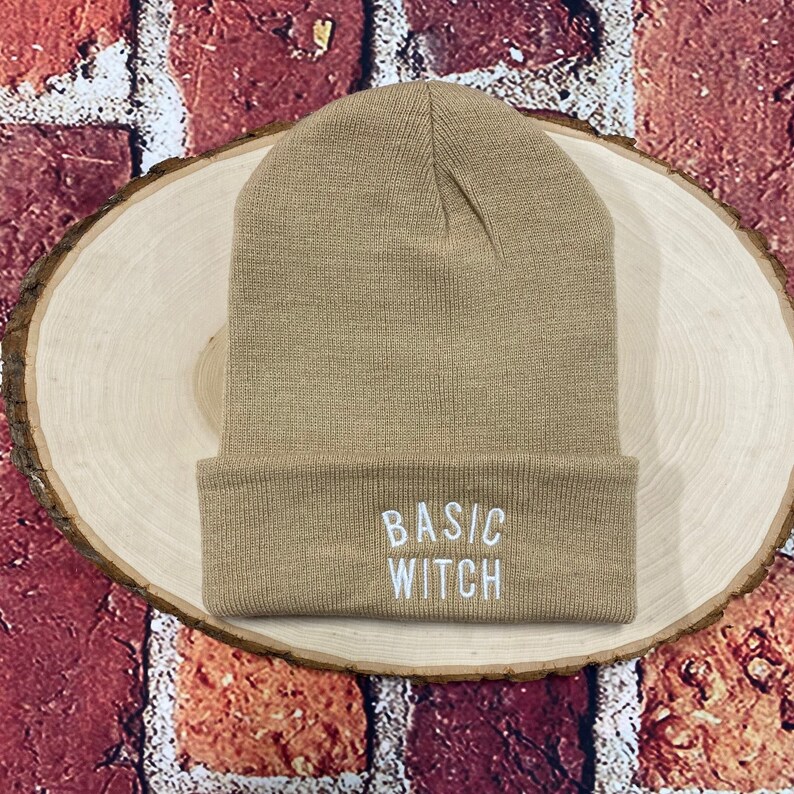 Bad Witch Beanie Hat Winter Hat Good Witch Embroidered Beanie Etsy