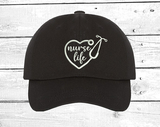 Nurse Life Hats Nurses Caps Gift for Nurse Baseball Hat Stocking Stuffers, gift for her Ready to Ship gift for nurses