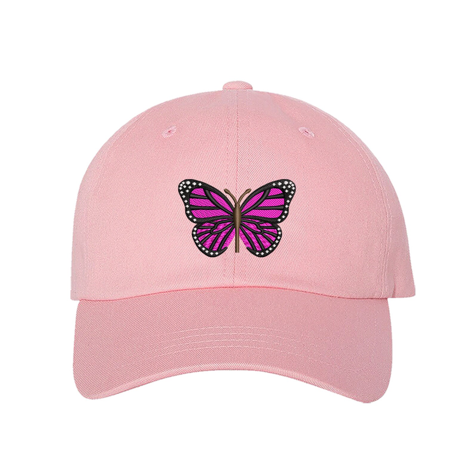Butterfly Embroidered Baseball Hat Unisex Butterflies Dad Etsy