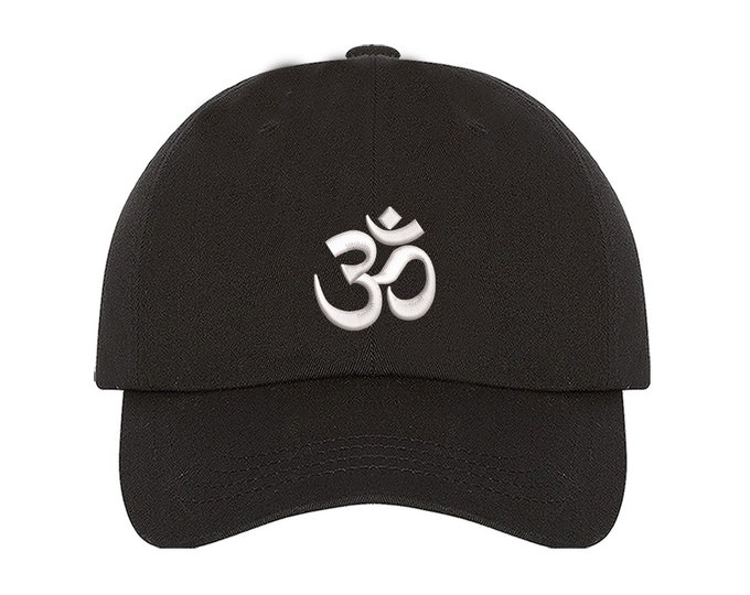 Om Symbol Baseball Cap Embroidered Om Yoga Hats for Yoga Mind Body Soul Caps Unisex Hat Gift for Yoga lover National Yoga day  Gift for her