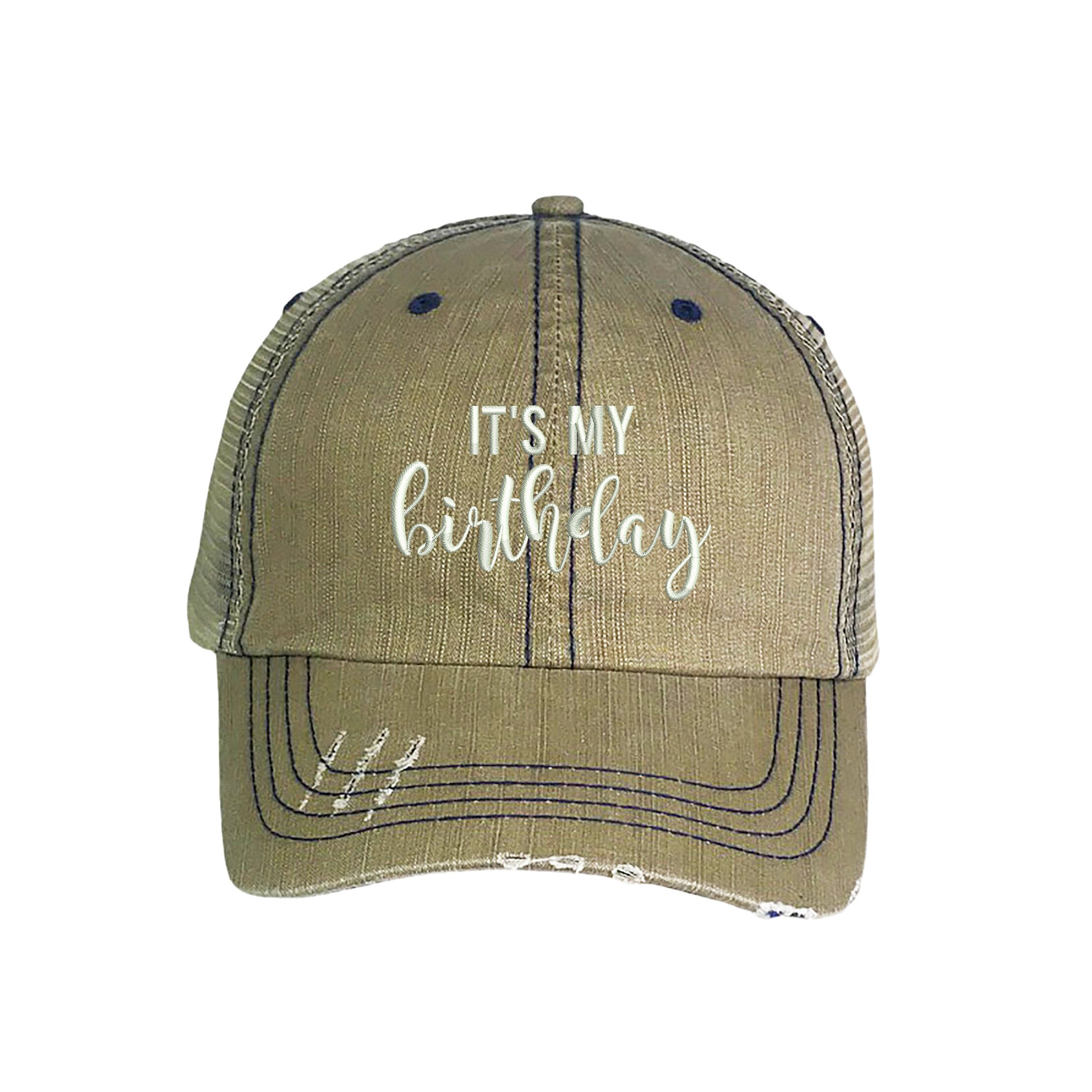 Its my birthday Trucker Distressed Trucker Hat Birthday Etsy