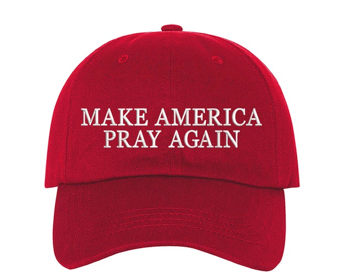 Make America Pray Again, MAGA Embroidered Baseball Cap, Funny Baseball Hat,  Donald Trump Hat 2024 Funny Gift , MAGA 2024 Trump Hat