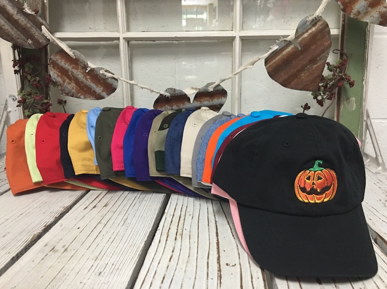 PUMPKIN Dad Hat JackOLantern Hat Halloween Baseball Hat Etsy